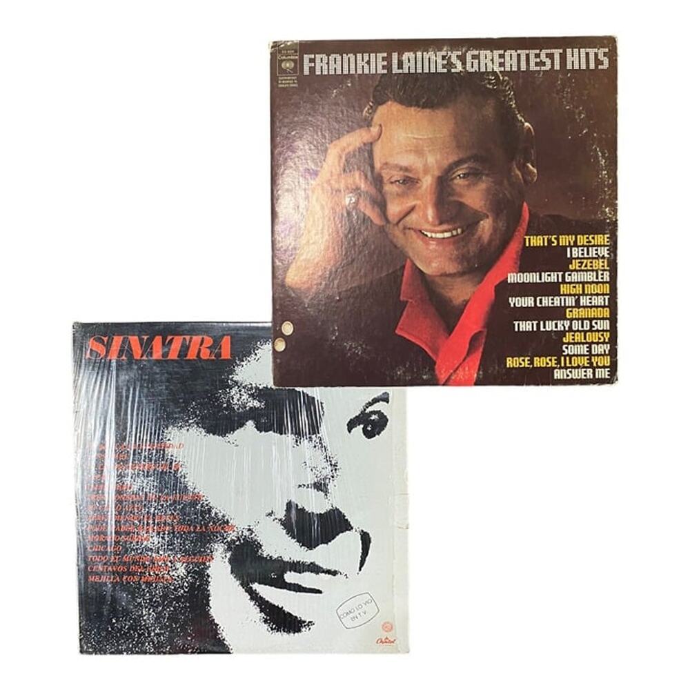 Lot of 2 Vinyl Frank Sinatra 14 Exitos de Oro & Frankie Laine's Greatest Hits